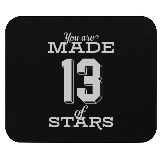 Celestial Origin Number Thirteen Star Design Mouse Pads