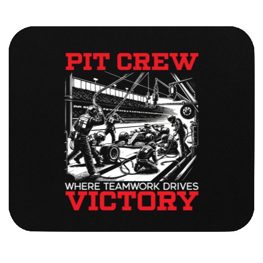 Pit Crew Race Car Racing Race Track Motorsport Mouse Pads