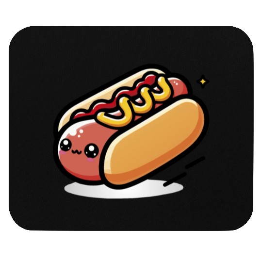 Cute Kawaii Hot dog Mouse Pads