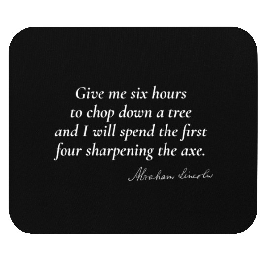 Preparation Leads to Success - Abraham Lincoln Mouse Pads