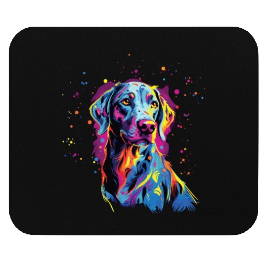 Watercolor Colorful Louisiana Catahoula Mouse Pads