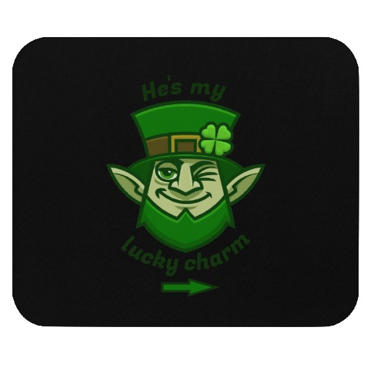 St. Patrick's Day Lucky Charm for Her Mouse Pads