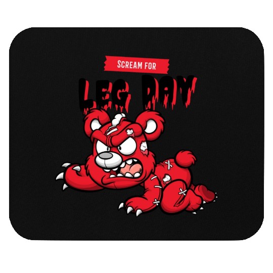 Scream for Leg Day Mouse Pads