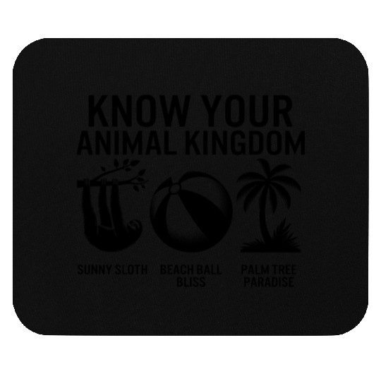 Beach Mouse Pads, Know Your Animal Kingdom Sloth Beach