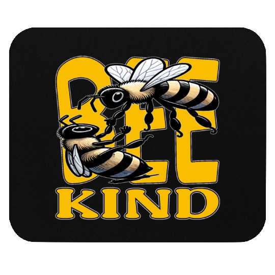 Bee Kind, Compassionate Bee Message Mouse Pads