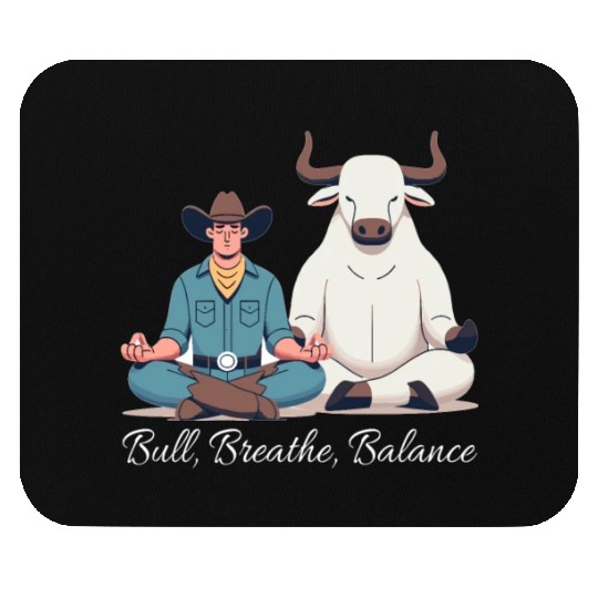 Rodeo Bull Riding Livestock Show Farmer Cattle Mouse Pads