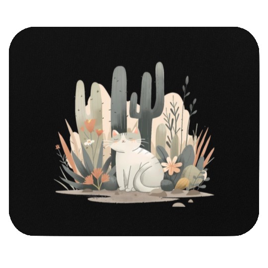 Cats and Plants Mouse Pads
