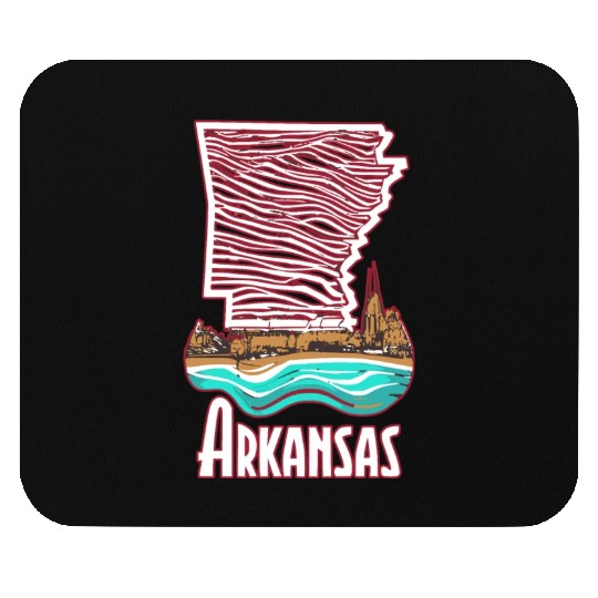 ARKANSAS FLOWING RIVERS NATURAL STATE Mouse Pads