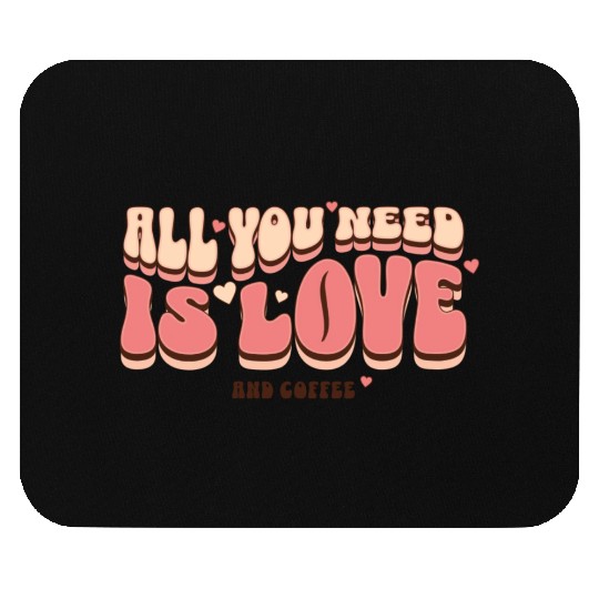 [AMY store] - Love and Coffee Cute Typography Mouse Pads