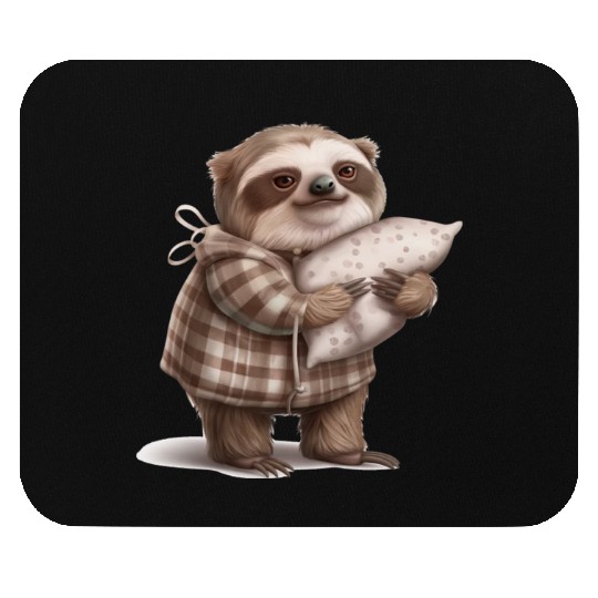 Sloth in Robes: Relaxation Mode On Mouse Pads