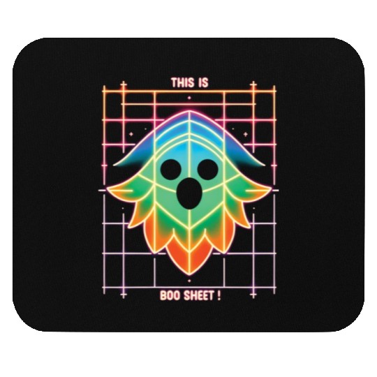THIS IS BOO SHEET!, neon colors Mouse Pads
