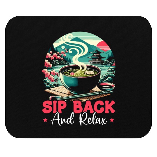 Miso Soup Japan Noodles Asian Food Japanese Mouse Pads