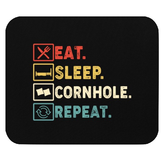 Eat Sleep Cornhole Repeat Mouse Pads