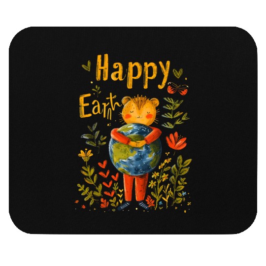 Happy Earth Hug: Embracing Sustainability Mouse Pads