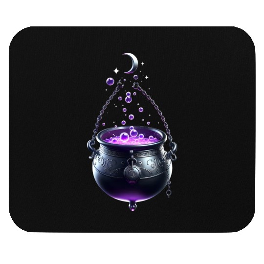 Magical Witch Cauldron Mouse Pads