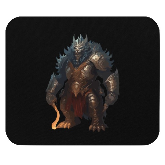 Threatening Ork Warriors In Armor Fantasy Graphics Mouse Pads