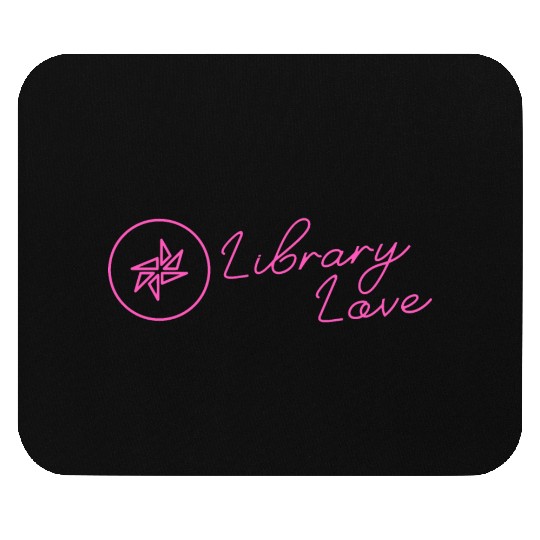 ALIA Library Love Neon Pink Solid Mouse Pads