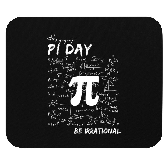 Funny Pi Day Be Irrational Spiral Pi Math 3.14 Mouse Pads