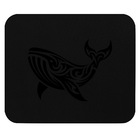 T Tattoo Style Whale Swimming Sea Creature Mouse Pads