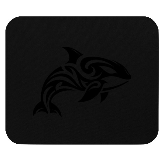 Pretty orca T Tattoo style Mouse Pads