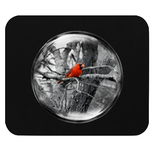 Life in a Bubble Collection -Contrasting Cardinal Mouse Pads
