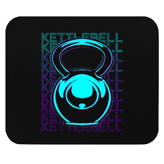 Kettlebell Lifting Workout Gym Retro Mouse Pads