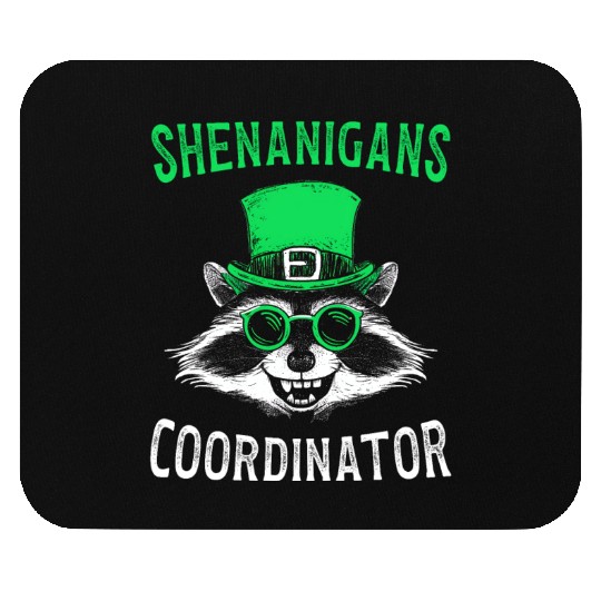 Shenanigans Coordinator Cute Raccoon Funny Mouse Pads