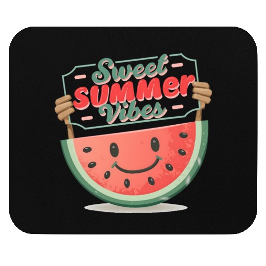 "Summer Joy: Smiling Watermelon" Mouse Pads