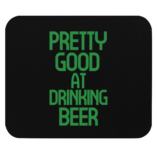 Vibrant Beer-Themed Typography Design Mouse Pads