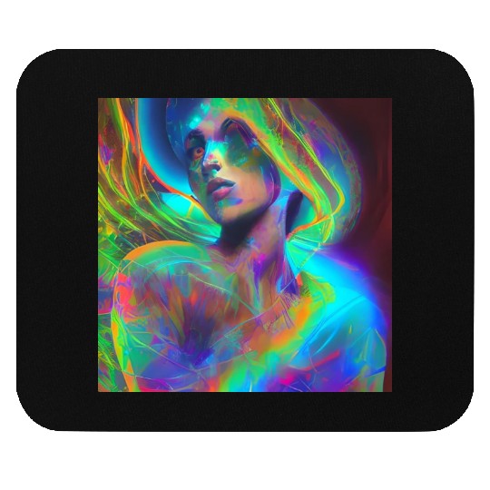 Neon Ghost Mouse Pads