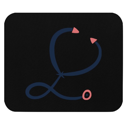 Stethoscope Symbol Drawing. Nurse / doctor. Mouse Pads
