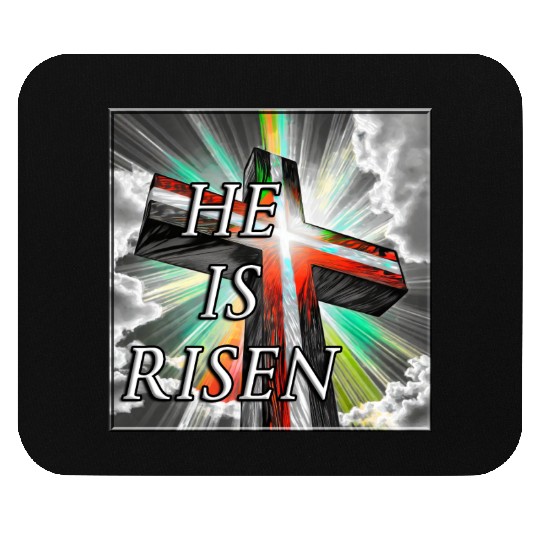 Cross, He is Risen - 1 Mouse Pads