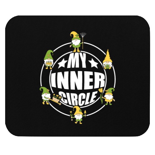 Funny Garden Gnomes My Inner Circle Mouse Pads