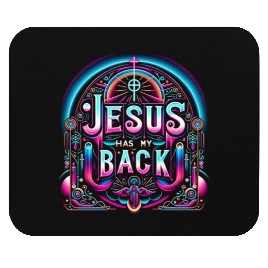 Jesus Has My Back 26 Mouse Pads