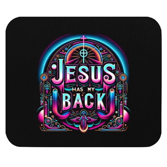 Jesus Has My Back 26 Mouse Pads