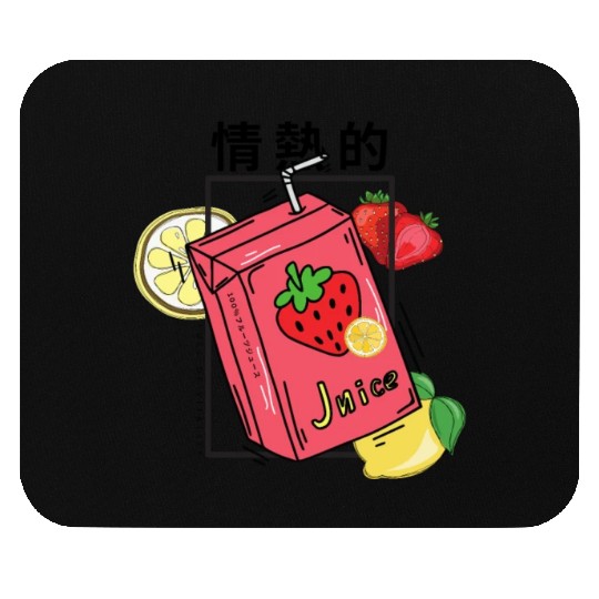 Strawberry Juice Mouse Pads