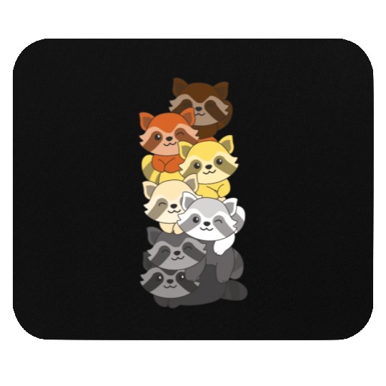 Bear Brotherhood Flag Pride Lgbtq Cute Raccoon Mouse Pads