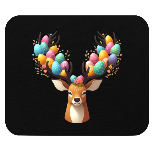 A Deer's Easter Surprise Mouse Pads
