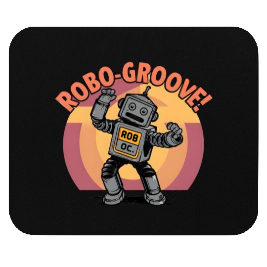 Artwork - Robo-groove! Robot Dancing Digital Art Mouse Pads