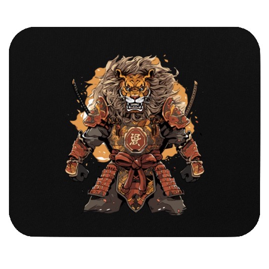 Samurai Katana Sword Anime Lion Manga Warrior Mouse Pads