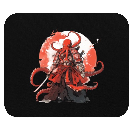 Samurai Katana Sword anime Octopus manga Warrior Mouse Pads