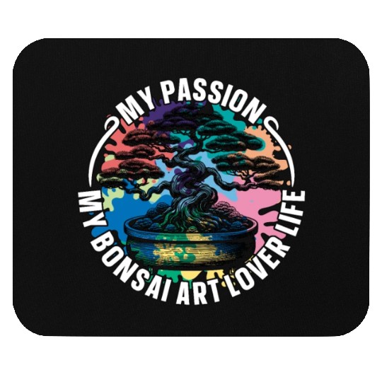 Bonsai Art Lover My Passion My Bonsai Japanese Art Mouse Pads