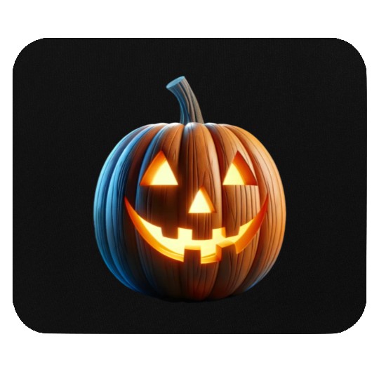 Jack o Lantern Pumpkin Mouse Pads
