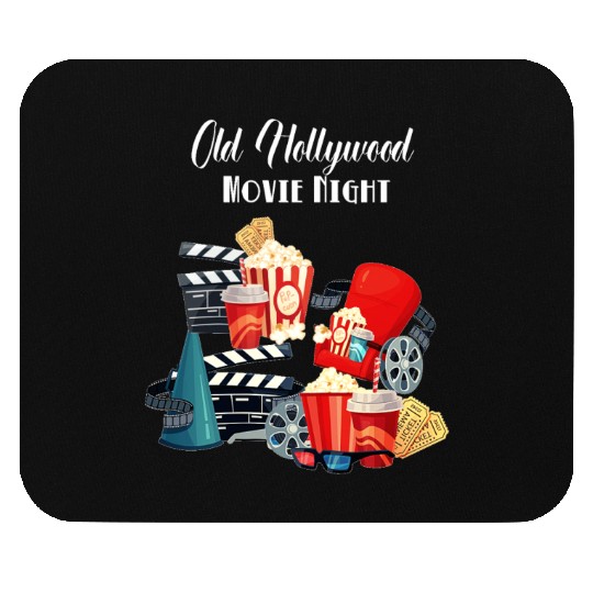 Popcorn Vintage Movie Night Mouse Pads