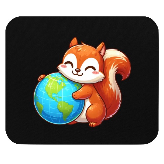 Squirrel for Environmental & Nature Conservation Mouse Pads