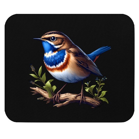 Blue-Throated Warbler Design Mouse Pads
