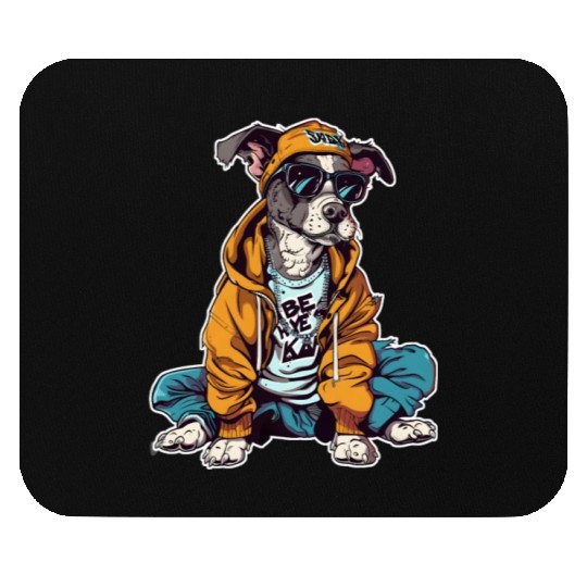 Street-Style Schnauzer Mouse Pads