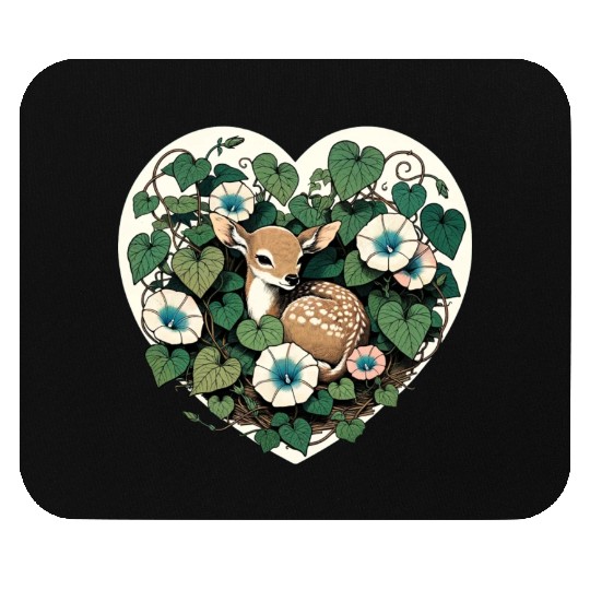 Spring Fawn Mouse Pads