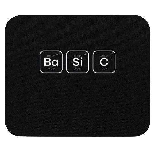 Basic periodic table of elements science Mouse Pads