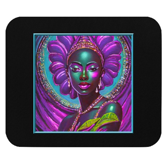 African Goddess Violet Nurturing Me - 1 Mouse Pads